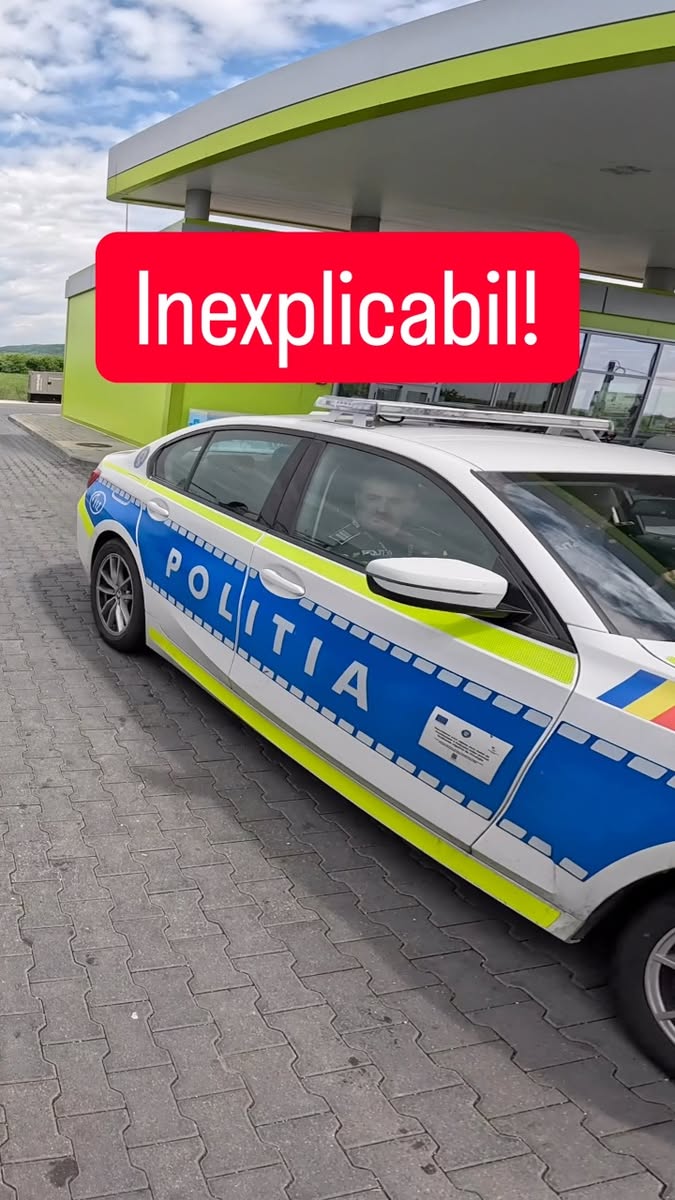 Situație inexplicabilă! De față cu mașina de poliție, un șofer a virat la stânga chiar dacă nu avea voie, conform legii.