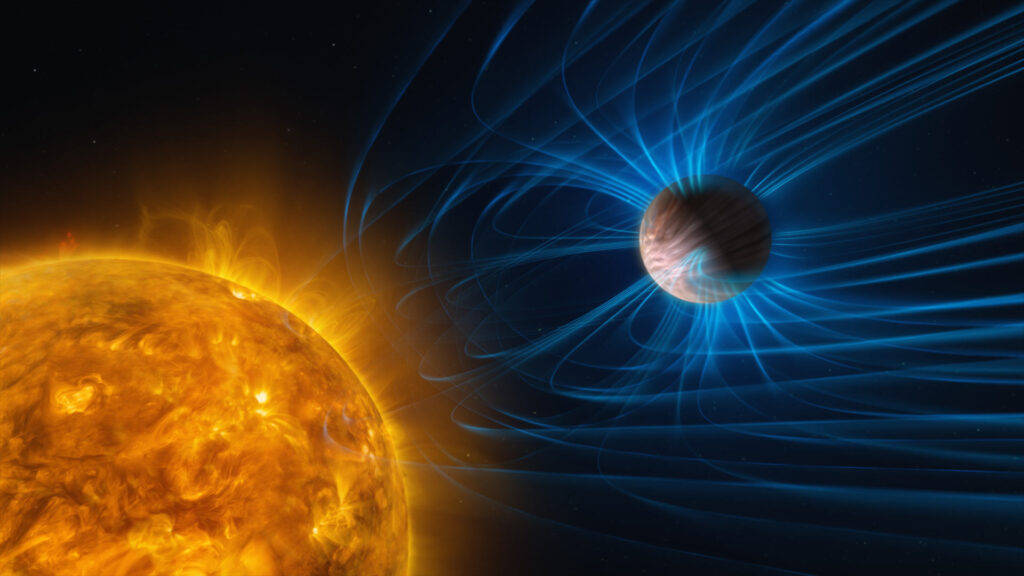Astronomii măsoară pentru prima dată câmpurile magnetice ale exoplanetelor ultra-fierbinți