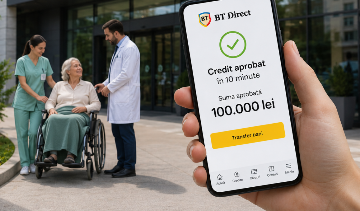 Banca Transilvania oferă soluții de finanțare online pentru servicii medicale de până la 100.000 lei