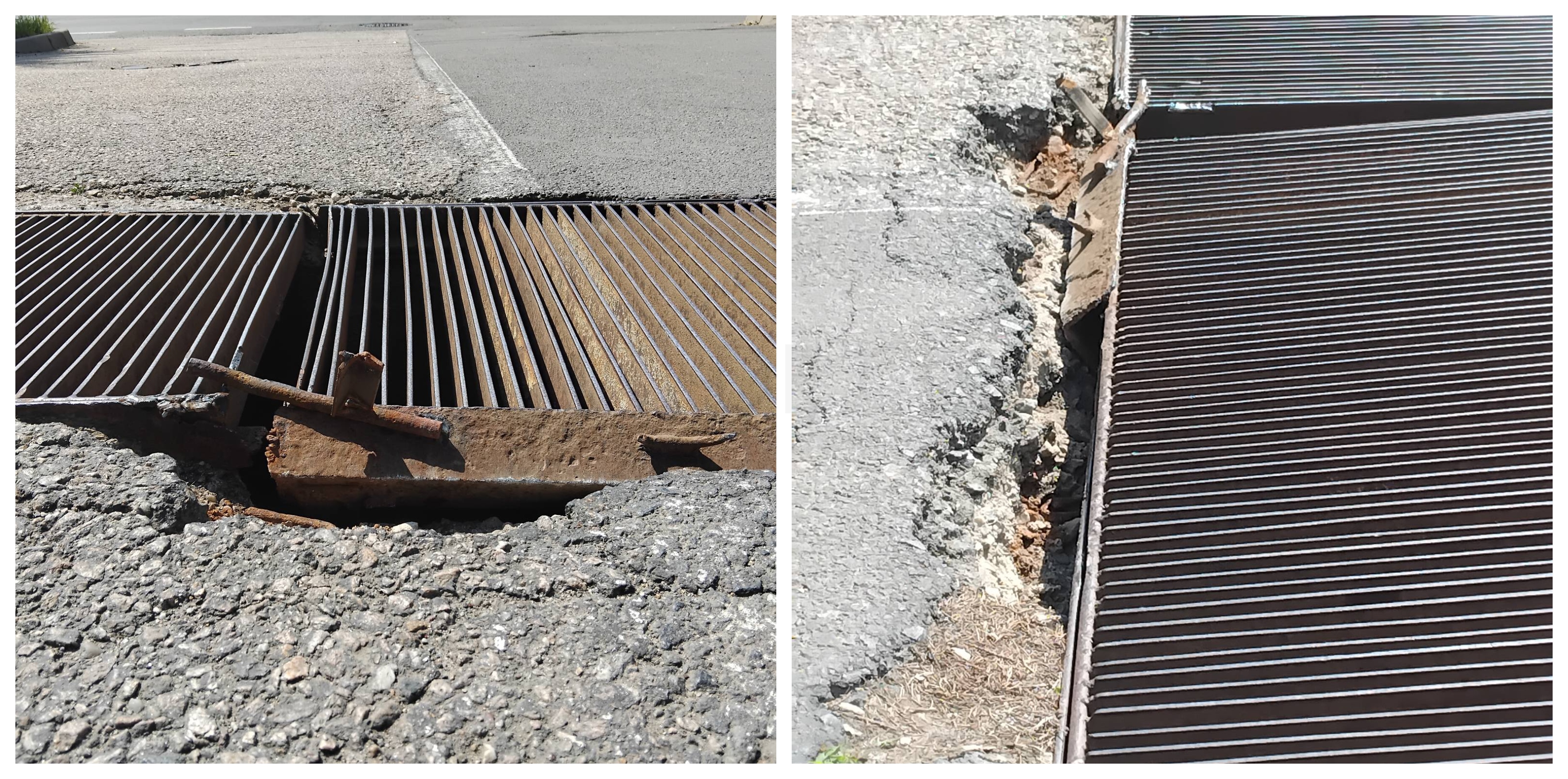 Nemulțumiri legate de o reparație a grilajului pe strada Belgrad din Cluj-Napoca