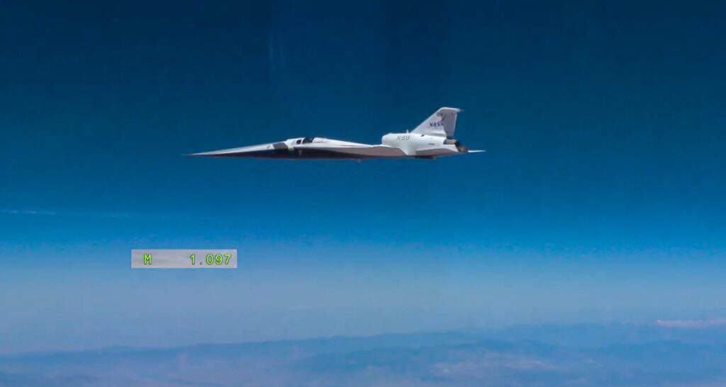 Avionul experimental X-59 al NASA a realizat un zbor supersonic
