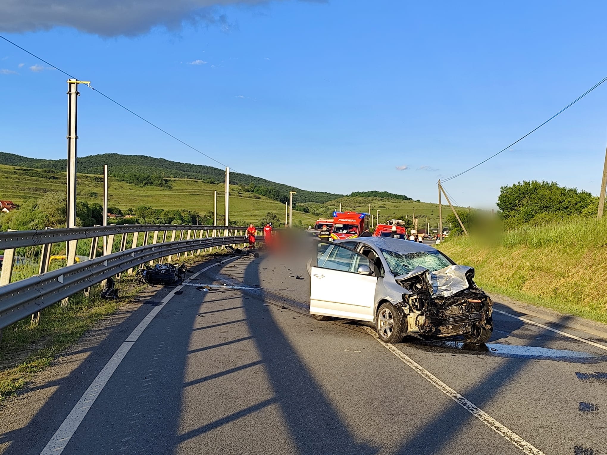 Accident mortal în Cluj: un motociclist a decedat în urma unei depășiri necorespunzătoare