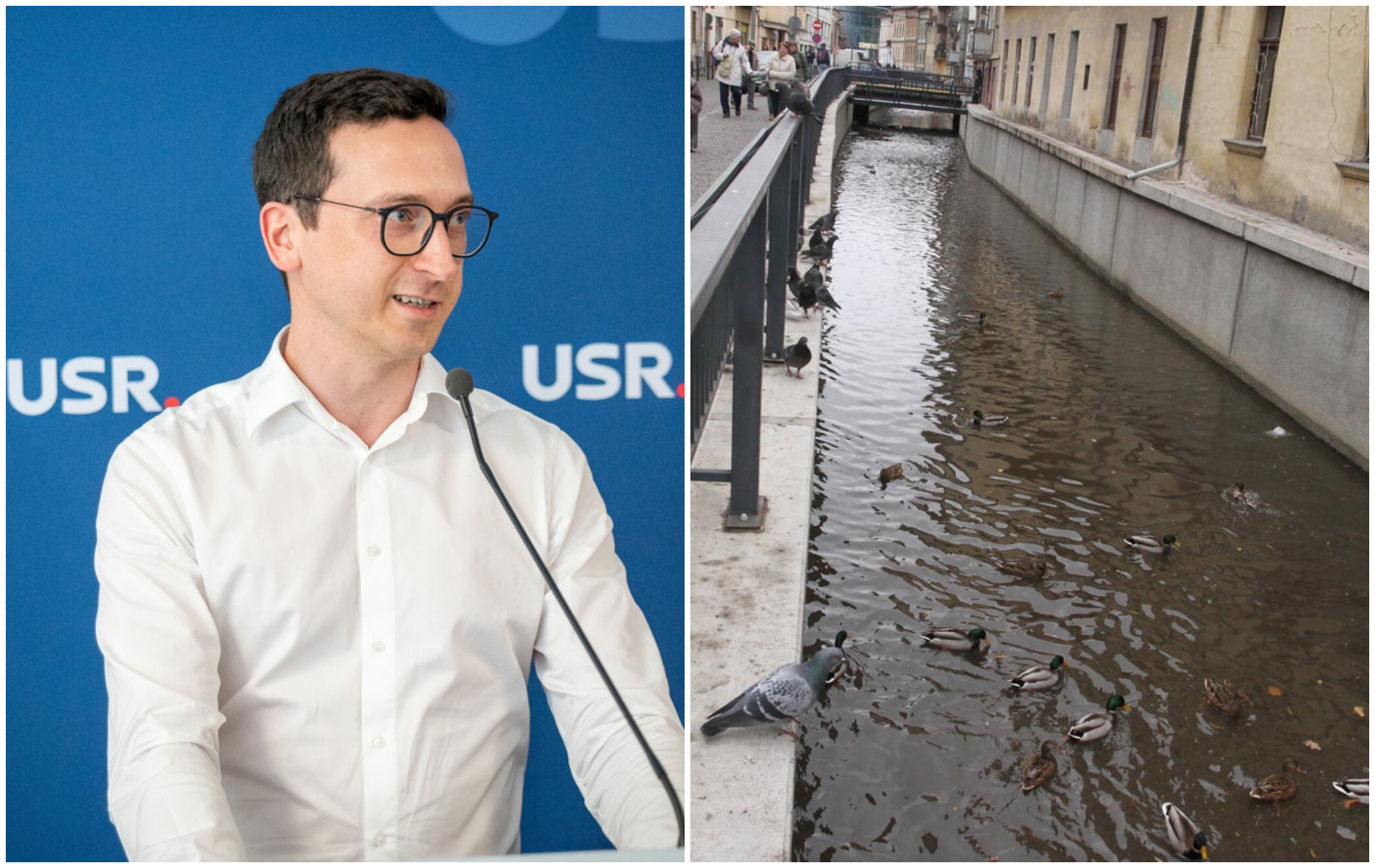 George Trif, liderul USR Cluj-Napoca, susține proiectul Canalului Morii și subliniază necesitatea parkingurilor în Mărăști