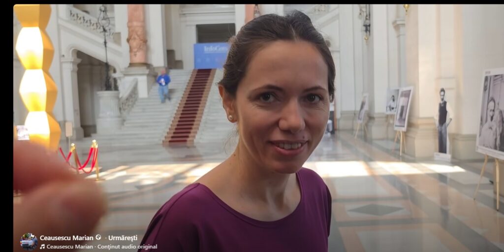 Mirabela Grădinaru, la Curtea de Apel București, transmite mesaj activistului Marian Ceaușescu