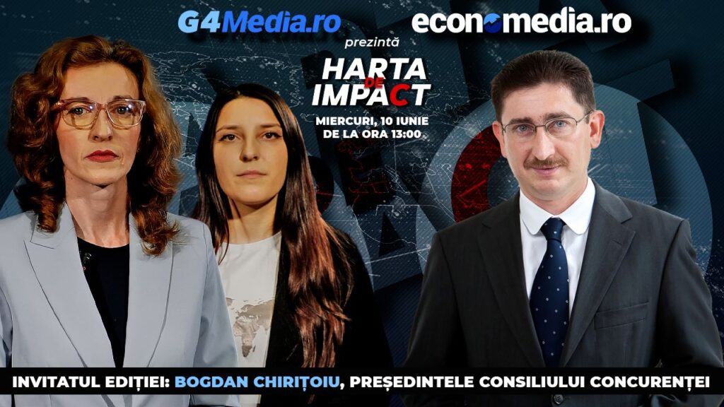 Bogdan Chirițoiu, președintele Consiliului Concurenței, participă la emisiunea „Harta de impact”