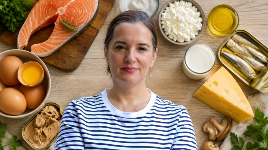 Semnele deficitului de vitamina D și alimentele care o conțin