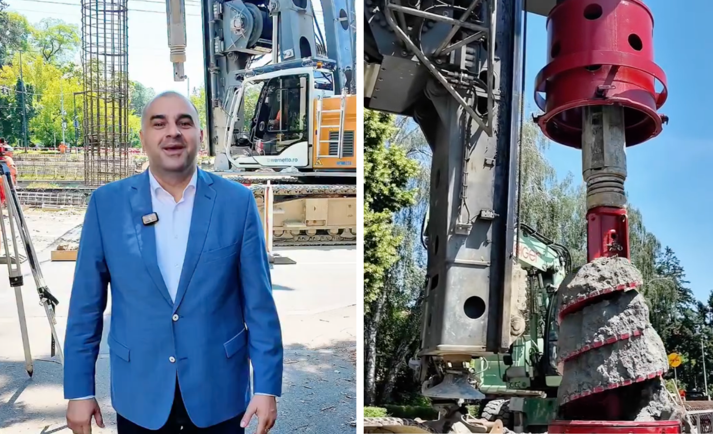 VIDEO. A început demolarea podului Garibaldi!! Ce se cosntruiește acum astfel încât clujenii din Grigorescu să nu fie tăiați de lume