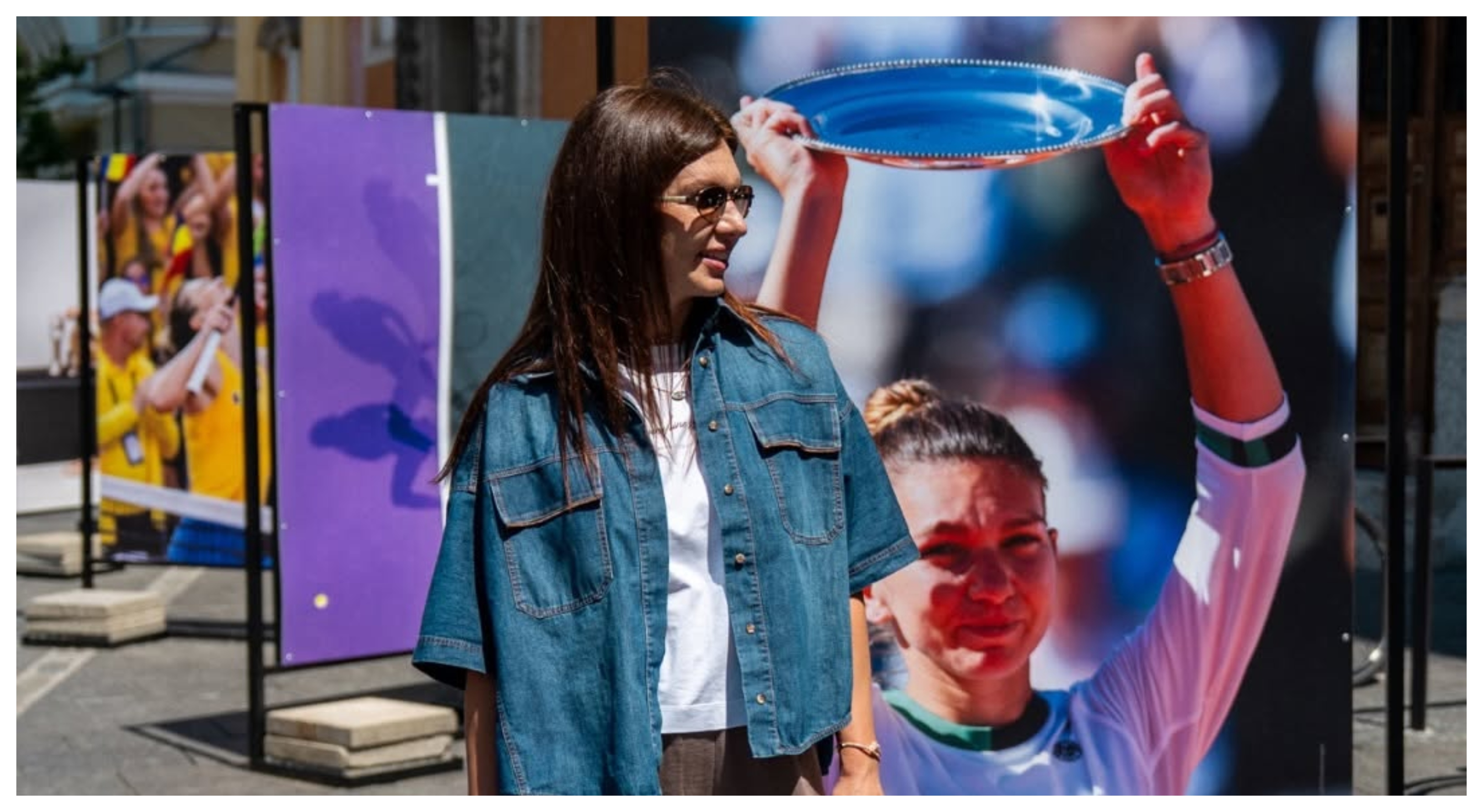 Simona Halep, omagiată în centrul Clujului cu o expoziție