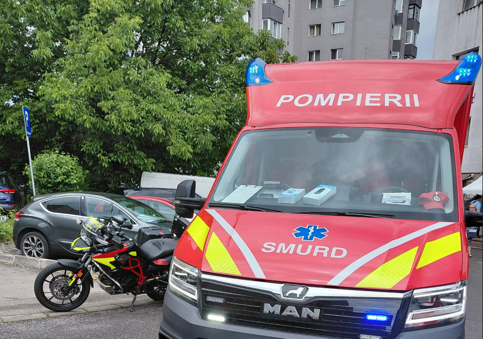 Intervenție de urgență în Cluj-Napoca după ce un copil de doi ani a căzut de la înălțime