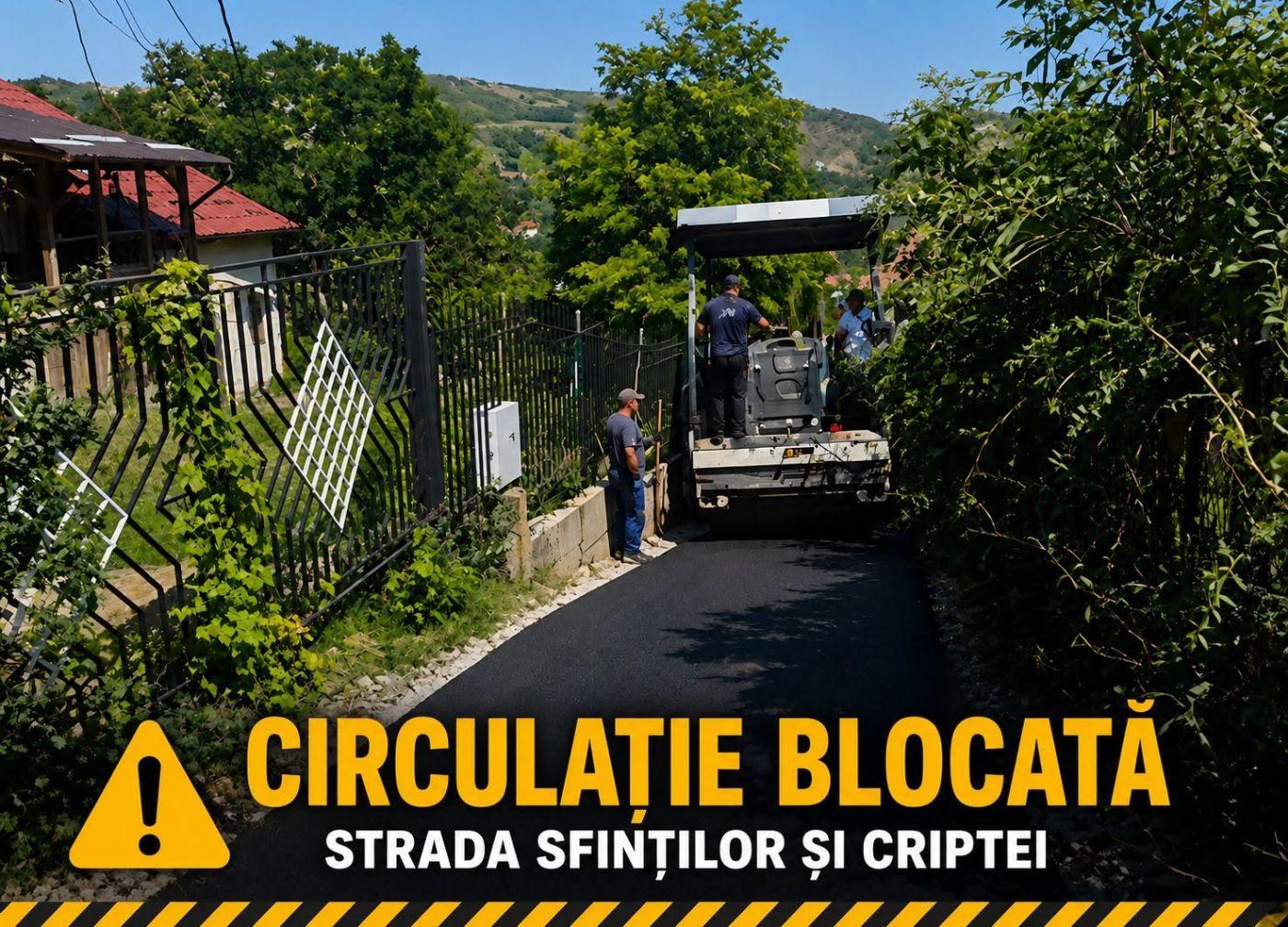 Restricții de trafic pentru o săptămână pe străzile din Cojocna