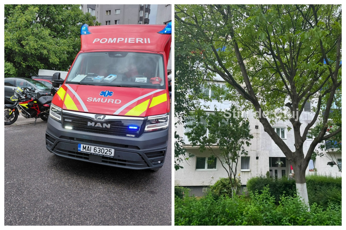 Poliția Cluj investighează incidentul în care un copil de aproape doi ani a căzut de la etaj
