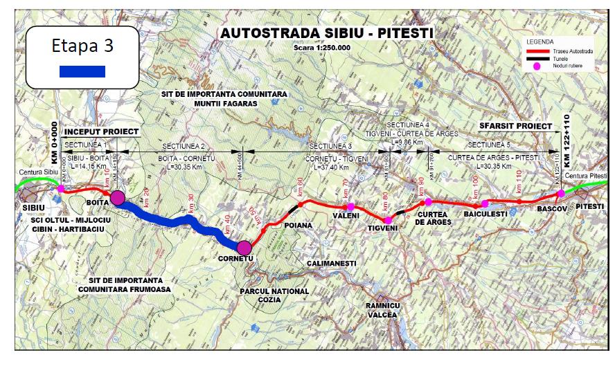 Încep lucrările la al treilea tunel pe Autostrada Sibiu – Pitești