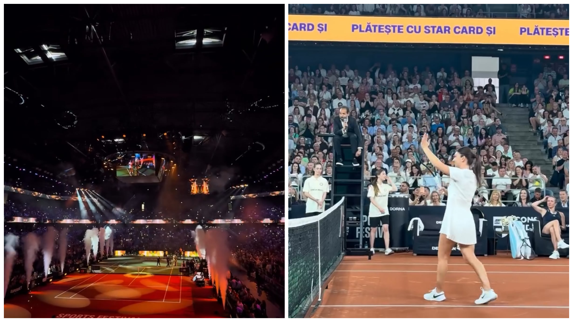 Imagini emoționante de la meciul de retragere al Simonei Halep la Cluj