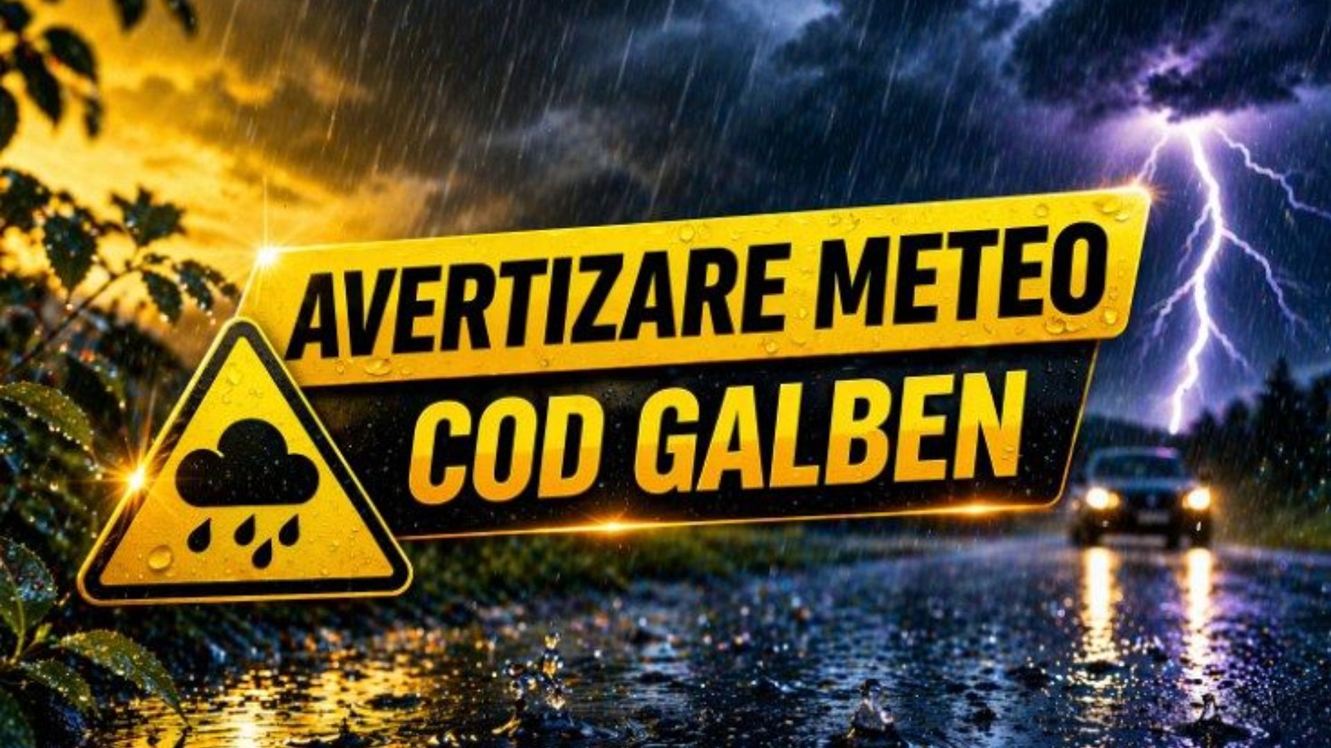 Avertizare COD GALBEN de furtuni în România: Clujul sub risc de vânt puternic și ploi