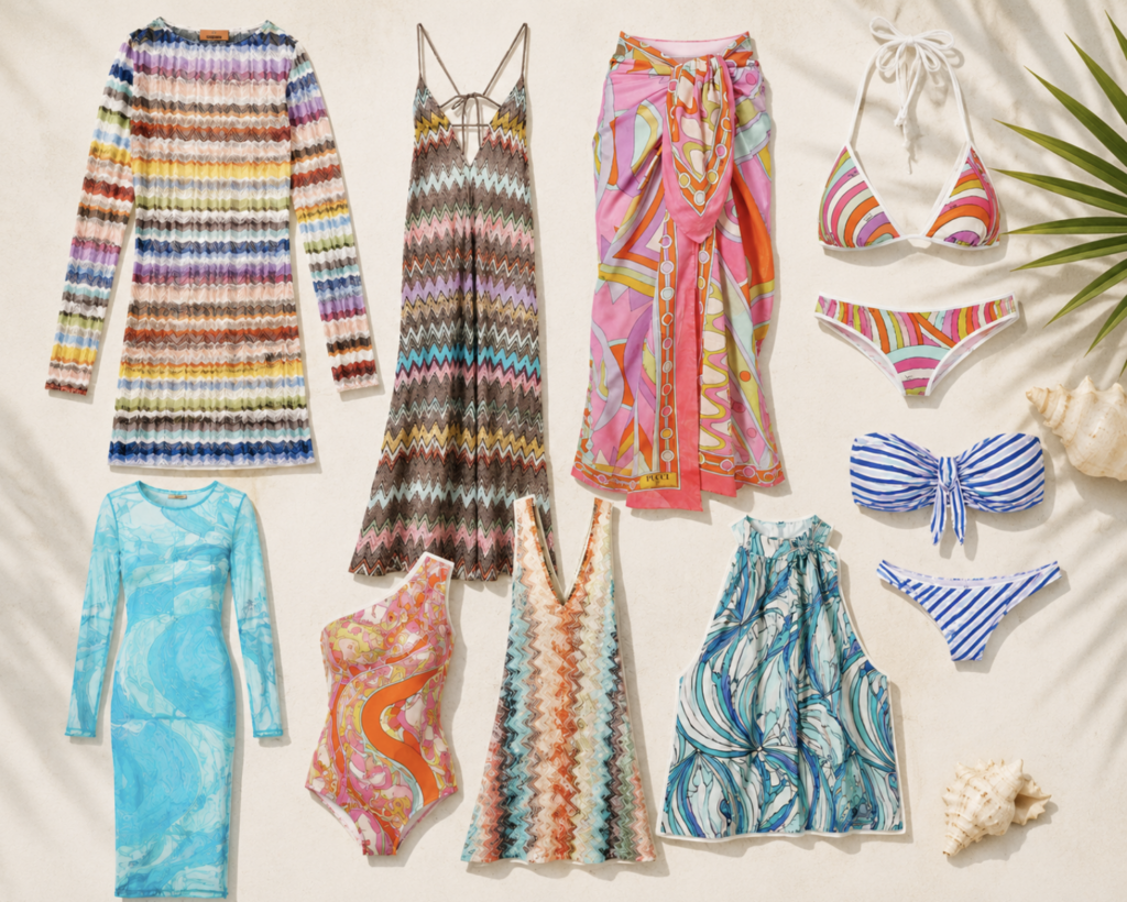 Tendințe de vară pe plajă: inspirații din Missoni și Pucci în România