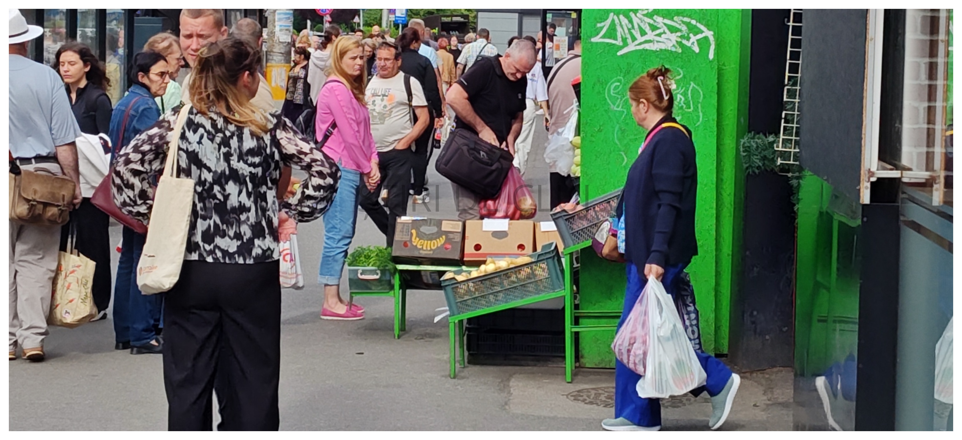 Probleme cu o gheretă ilegală în Piața Mărăști din Cluj-Napoca