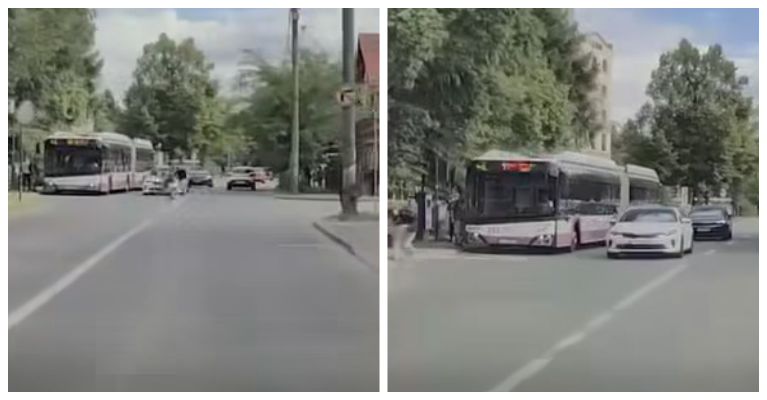 Încercare de traversare periculoasă în Cluj-Napoca