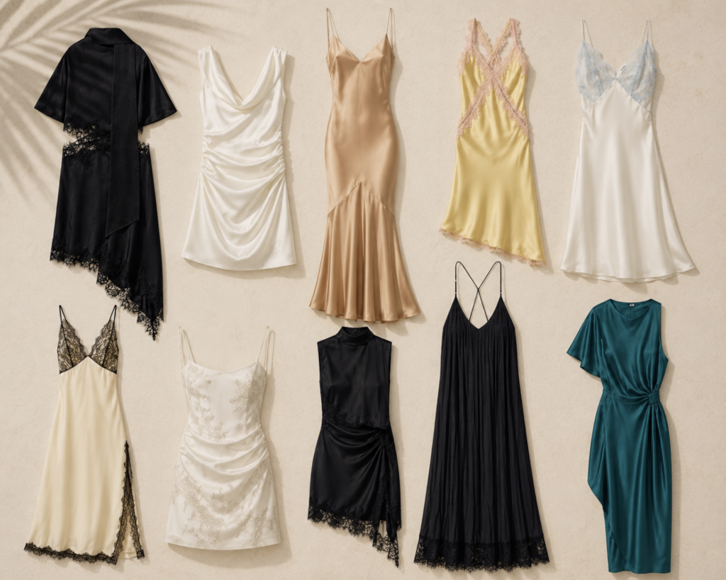 Slip dress: cum să-l porți pe parcursul întregii zile