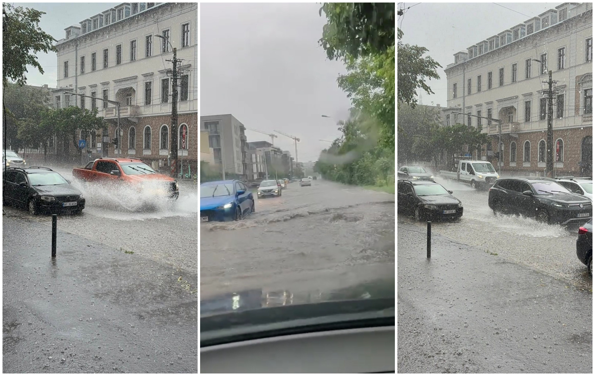 Inundații în Cluj-Napoca după o furtună puternică