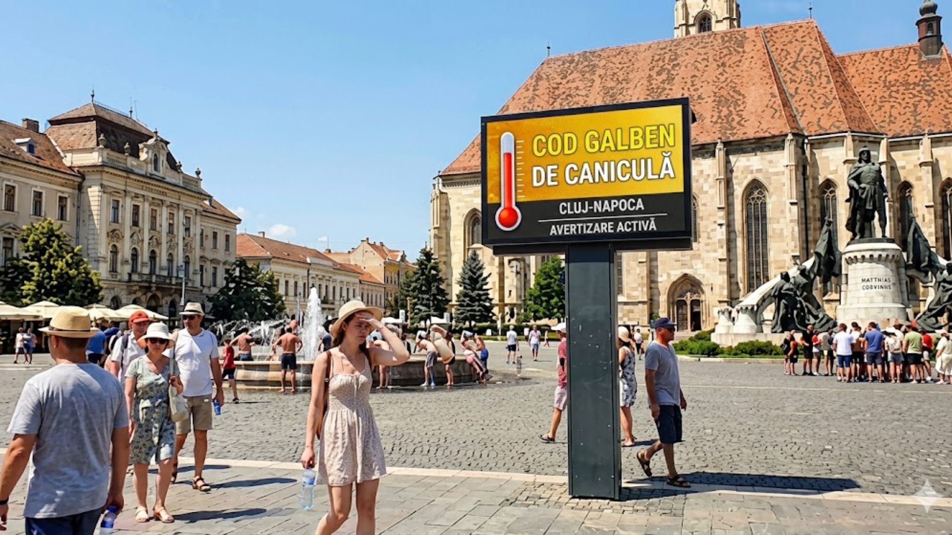 Clujul și Transilvania sub avertizare de căldură: Temperaturile pot ajunge la 36 de grade
